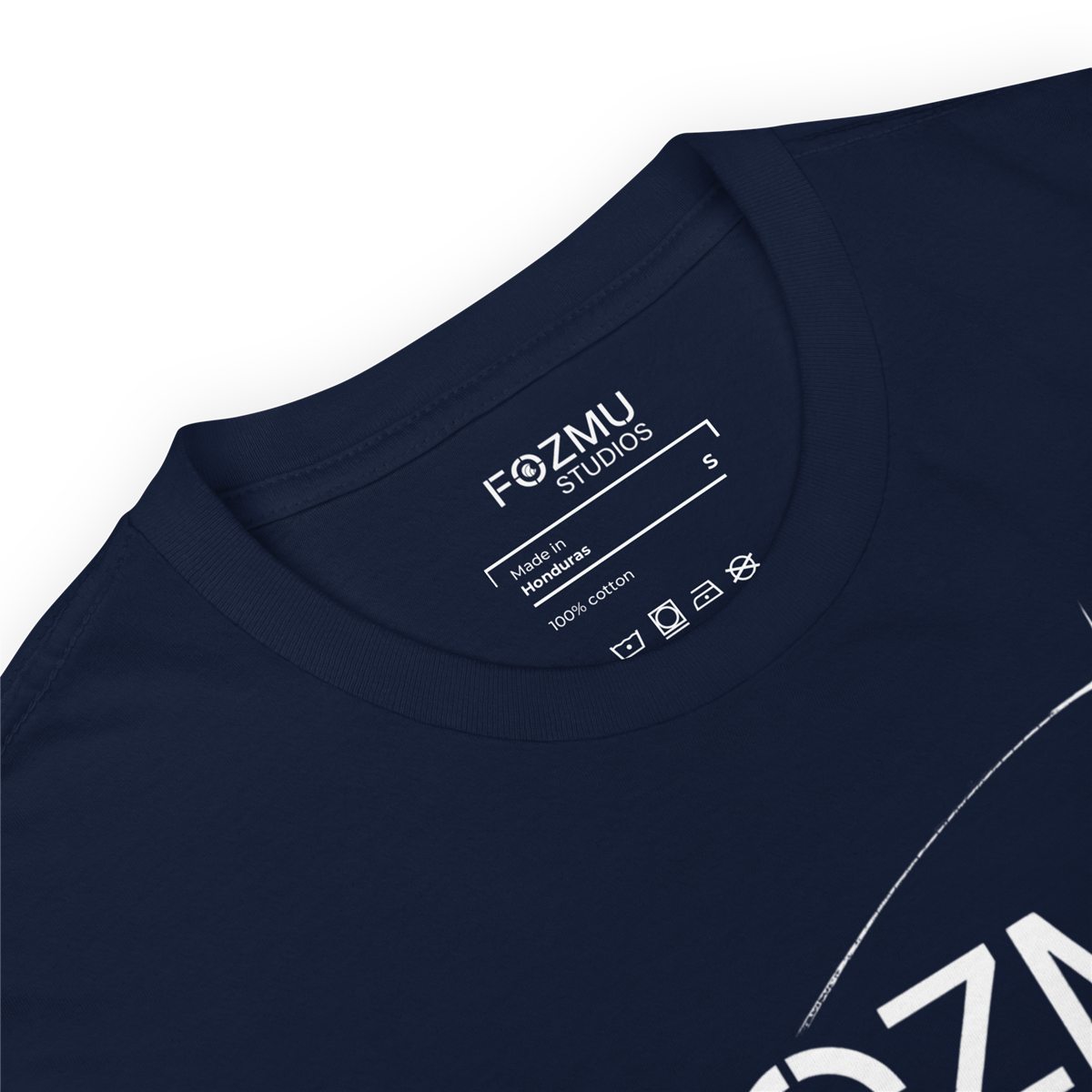 Short-Sleeve Unisex T-Shirt in Navy, detail